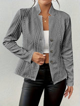 Lyra - Maßgeschneiderter Eleganter Blazer – Grau