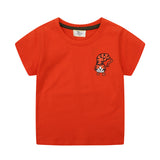 Mädchen T-Shirt mit verspieltem Tiermotiv Drune – Dunkelgrün