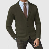 Herren Strickblazer mit modernem Schnitt und praktischen Taschen Aliams – Olivgrün