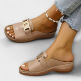 Tinsley – Riemchen-Slides – Rosagrau