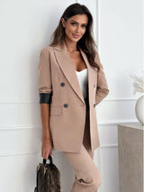 Femke | Klassischer Blazer mit modernem Schnitt – Beige
