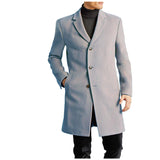 Herren eleganter Woolcoat Aliams 1760892376 – Hellgrau