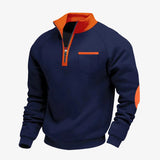 Albrecht™ - Sportlicher Stil für Herren und Bequemer Warmer Pullover – Marineblau