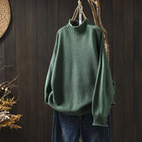 Claire | Stilvoller Strickpullover – Grün