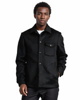 Herren elegante Wolljacke mit praktischen Taschen Aliams – Schwarz