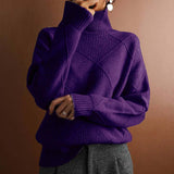 Sandra™ | eleganter und bequemen Pullover – Dunkelviolett