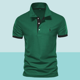 Peter - Poloshirt – Grün und Schwarz