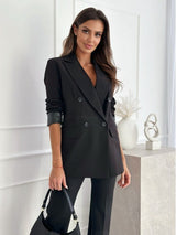 Femke | Klassischer Blazer mit modernem Schnitt – Schwarz