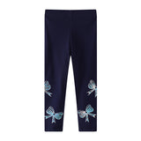 Mädchen Leggings mit bunten Schleifen-Applikationen Drune – Unbekannt