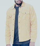 Herren Cordjacke mit praktischen Pattentaschen und weich gefüttertem Innenfutter Aliams – Beige