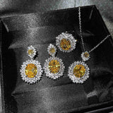 Vespera Aetherin Set Gelb | Weißgold – Yellow