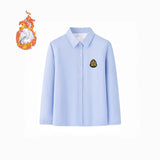 Damen Elegantes Langarmhemd mit weicher Innenseite Drune – Blau