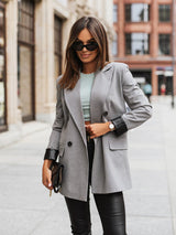 Femke | Klassischer Blazer mit modernem Schnitt – Grau