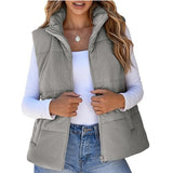 Sarina | Gestepptes Cordweste – Grau
