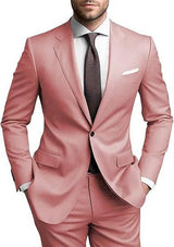 Herren Hochzeitsgast Anzug | Blazer und Hosen – Peach