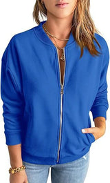 Damen Übergangsjacke | mit Reißverschluss – Blau