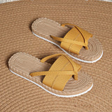 Brisa | Leichte Sandalen mit Handgefertigter Sohle – Gelb