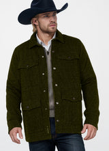 Herren strapazierfähige Utility-Jacke mit zwei großen Taschen Aliams – Olivgrün