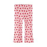 Mädchen Schlagleggings mit fröhlichem Herz-Design Drune – Braun