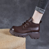 Damen Jahrgang Dirndl Schuhe | Plateau – Braun