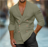 Herren modische Leinenblazer Aliams – Grün