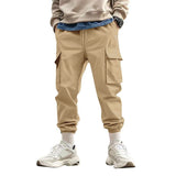 Herren Cargo-Hose mit verstellbarem Bund und praktischen Seitentaschen Drune – Khaki