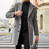 Herren eleganter Woolcoat Aliams – Grau