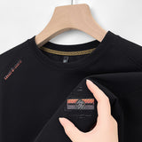 Herren Sweatshirt mit innovativer Struktur und atmungsaktiven Eigenschaften Aliams – Schwarz