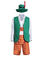 Damen nan traditionelles Dirndlkleid mit Schürze und geschnürtem Mieder Drune – Herren
