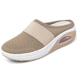 Colette - Gepolsterte Clogs zum Hineinschlüpfen – Khaki