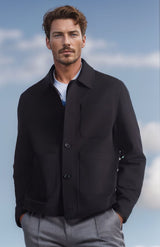 Herren modischer Utility-Casual-Jacke Aliams – Dunkelblau