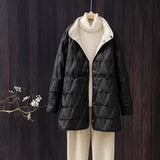 Fenya | Wende-Daunenjacke Mit Leichtem Steppmuster – Schwarz