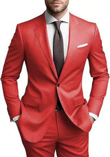 Herren Hochzeitsgast Anzug | Blazer und Hosen – Red