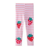 Mädchen Leggings mit fröhlichem Erdbeer-Design Drune – Orange