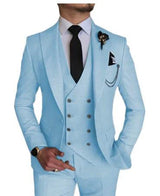 Herren Hochzeitsgast Anzug | 3-Teilig – Blau