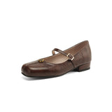 Trachten Dirndl Schuhe für Damen | Flach – Braun