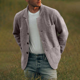 Herren elegante Freizeitjacke Aliams – Hellgrau