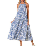 FELICITY™ – Stilvolles Bohemian Halter-Maxikleid mit gestuftem Design – #2