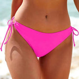 Damen Hochtailliertes Bikini-Höschen mit verstellbaren Seitenschnüren Drune – Magenta