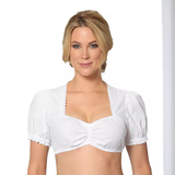 Damen Tracht Weiß Oktoberfest Dirndl Bluse – Weiß