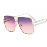Quadratische Unisex Sonnenbrille mit Verlaufsgläsern – Lila