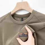 Herren Sweatshirt mit innovativer Struktur und atmungsaktiven Eigenschaften Aliams – Khaki