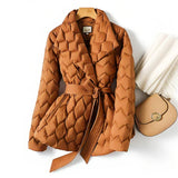 Nebel-couture-pufferjas – Braun