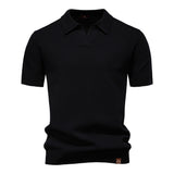 Ulrich – Elegantes Kurzarm-Polo Hemd – Schwarz