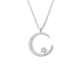 Mayana – Mond und Stern Halskette – Silber
