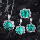 Velora Thandrelle Smaragd Grün Set | Weißgold – Grün