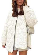 Anneliese | Gesteppe Übergangsjacke – Cremefarben