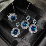 Vespera Aetherin Blau Set | Weißgold – Blau