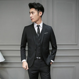 Moderne Fit Hochzeitsgast Anzug Herren | Business und Hochzeit – Schwarz