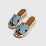 JOACHIM | PLATTFORM-SANDALEN – Blau